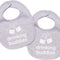 100% Cotton Drinking Buddies Twin Bibs Cute & Practical Unisex Bibs for Twins with Waterproof, Durable, for Everyday Use