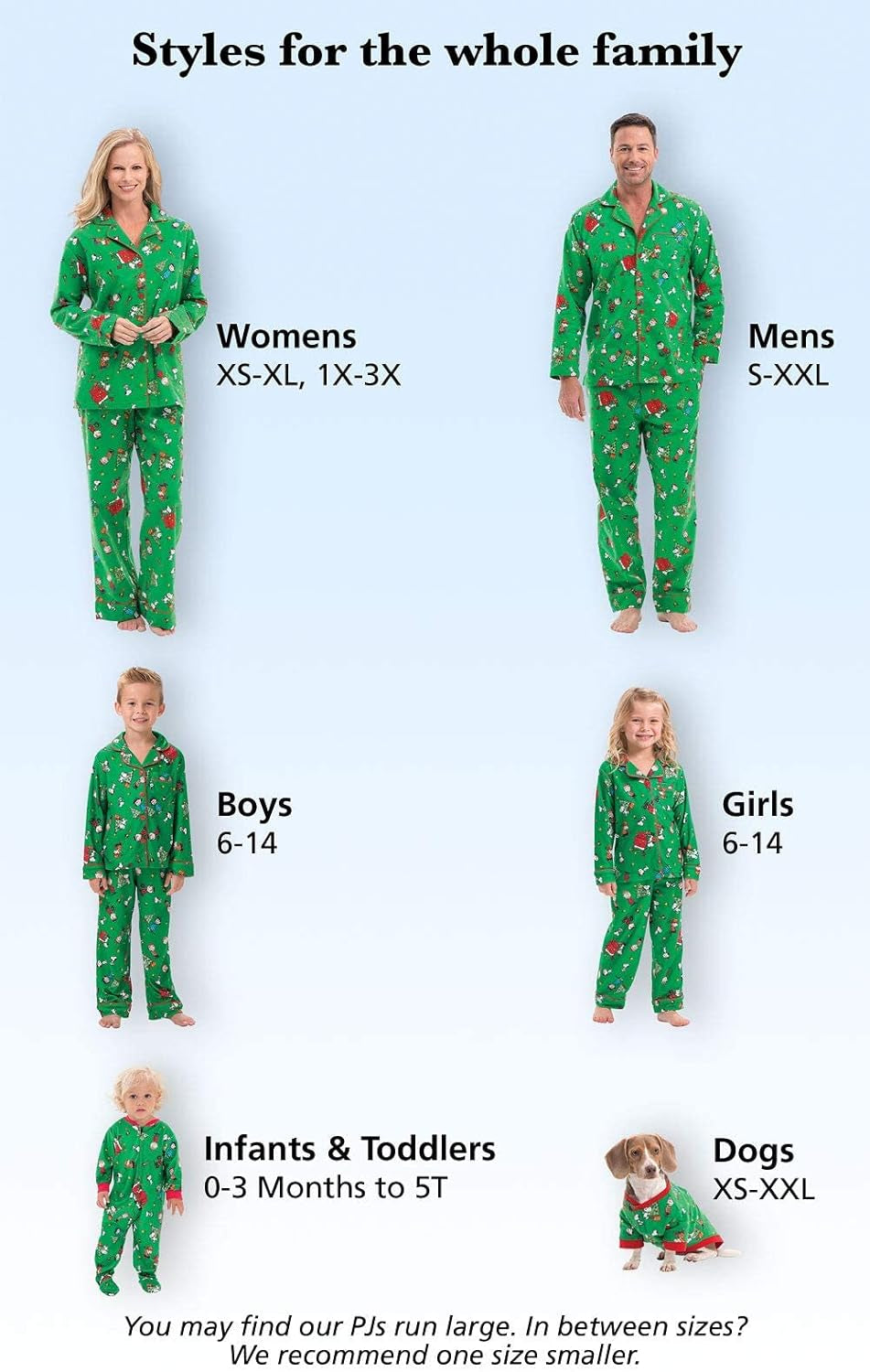 Family Christmas Pajamas - Christmas Pajamas for Family Charlie Brown