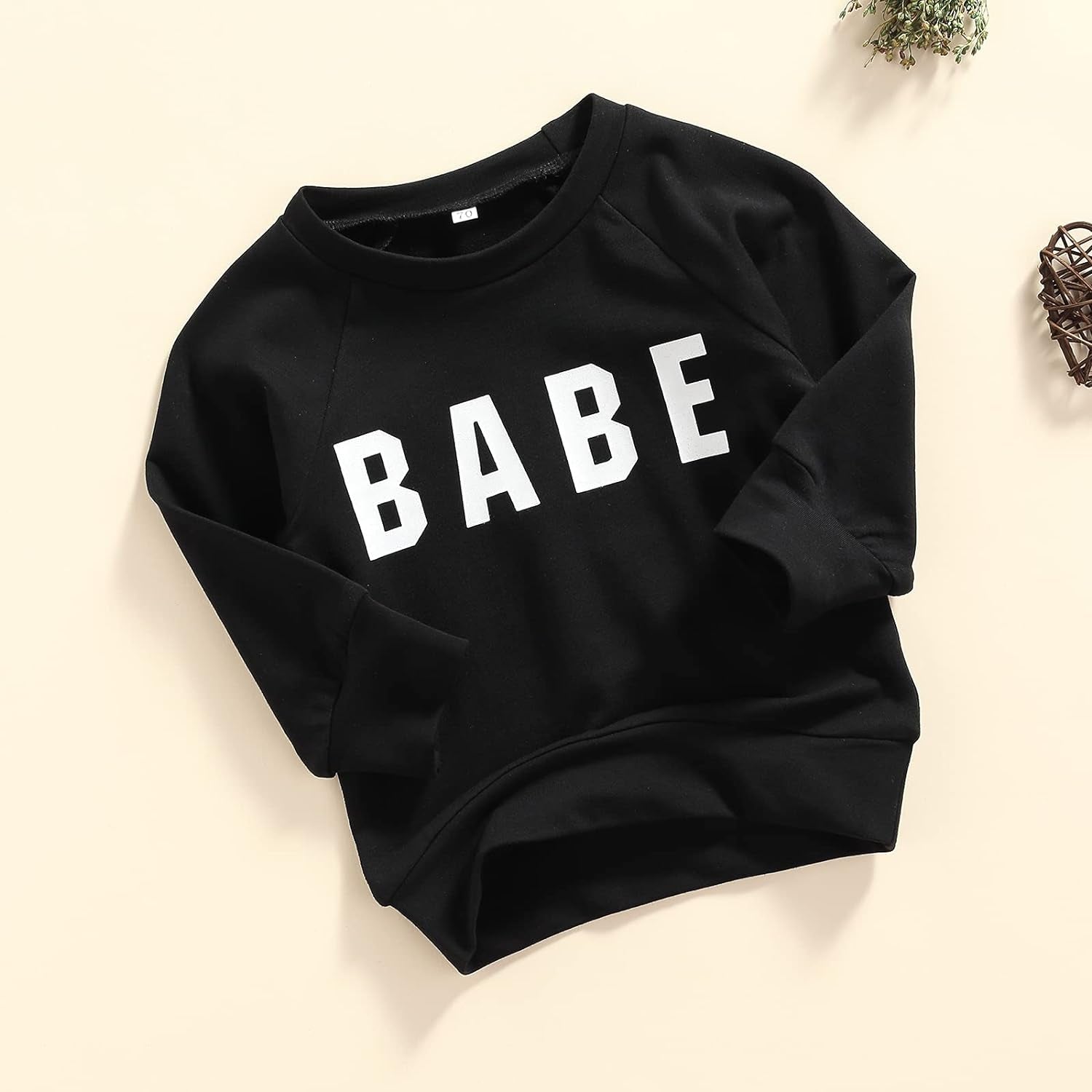 Infant Boy Sweatshirt Toddler Crewneck Sweater Newborn Baby Boy Girls Clothes Letter Printed Fall Spring Pullover Tops