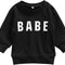 Infant Boy Sweatshirt Toddler Crewneck Sweater Newborn Baby Boy Girls Clothes Letter Printed Fall Spring Pullover Tops